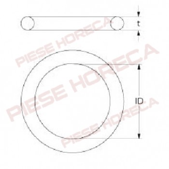 Oring SILICON rezistenta masina de spalat vase DIHR BARTSCHER